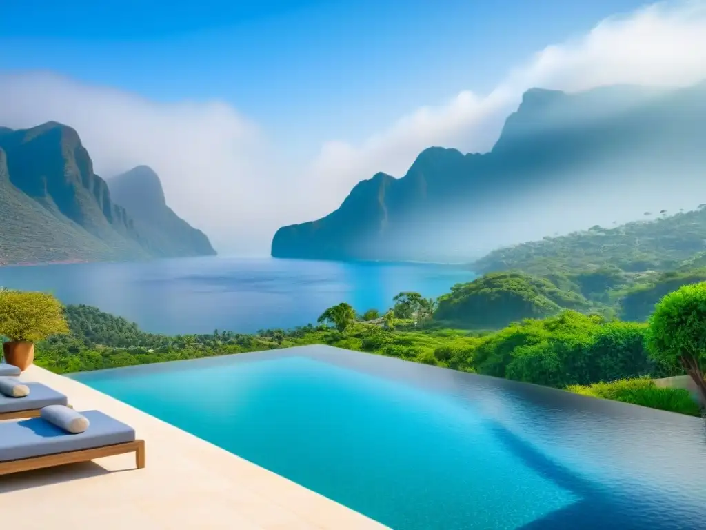 Mansión de lujo con piscina infinita y vistas a la montaña Espectacular mansión moderna con ventanales, piscina infinita, jardines verdes y montañas, ideal para subastas inmobiliarias propiedades lujo
