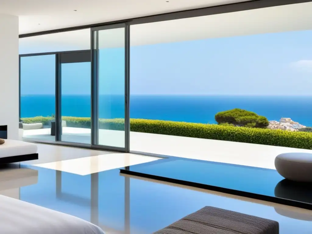 Penthouse de lujo con vista al mar en España Espectacular penthouse moderno con vista al mar en España, diseño contemporáneo y lujosos factores tasación propiedades España