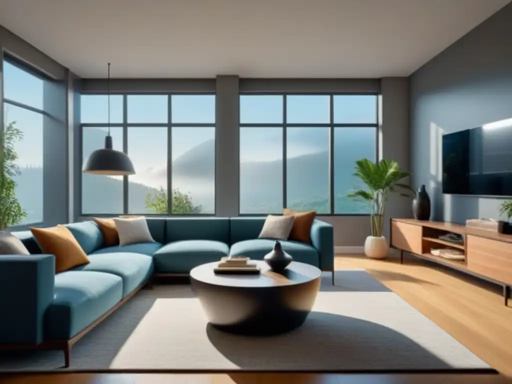 Renovación total: Sala de estar moderna en 8k Espectacular sala de estar moderna con mejoras en hogar y seguro, iluminada por luz natural