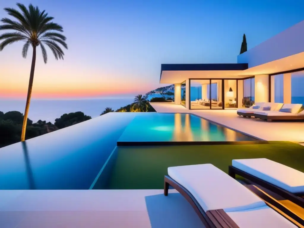 Villa de lujo en España: diseño moderno con vistas al mar Espectacular villa de lujo con diseño moderno y piscina infinita, características villas lujo mercado inmobiliario