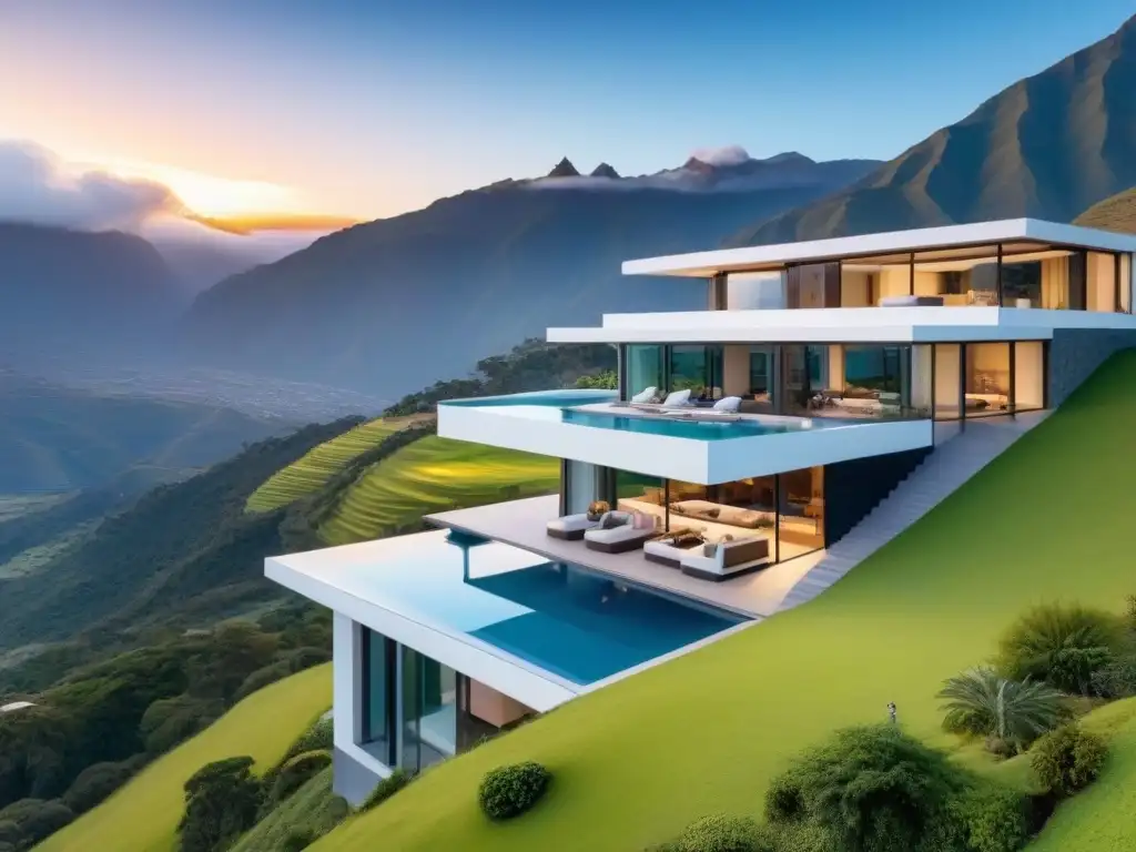 Mansión de lujo en los Andes: modernidad y elegancia en un entorno natural Espléndida mansión moderna en las verdes colinas de los Andes: propiedades de alta gama Sudamérica