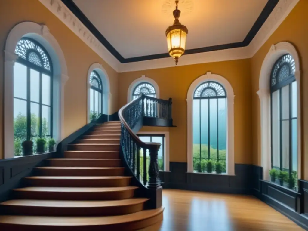 Propiedad histórica restaurada con detalle: arquitectura y luz dorada Espléndida propiedad histórica restaurada con detalles arquitectónicos y luz dorada, ideal para plan de negocios restauración propiedades históricas