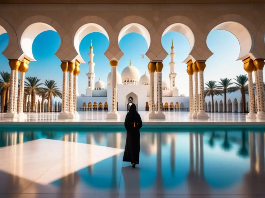 Esplendor en Mármol Blanco: Gran Mezquita Sheikh Zayed en Abu Dhabi Esplendor de la arquitectura islámica en mercados inmobiliarios en la Gran Mezquita Sheikh Zayed en Abu Dabi