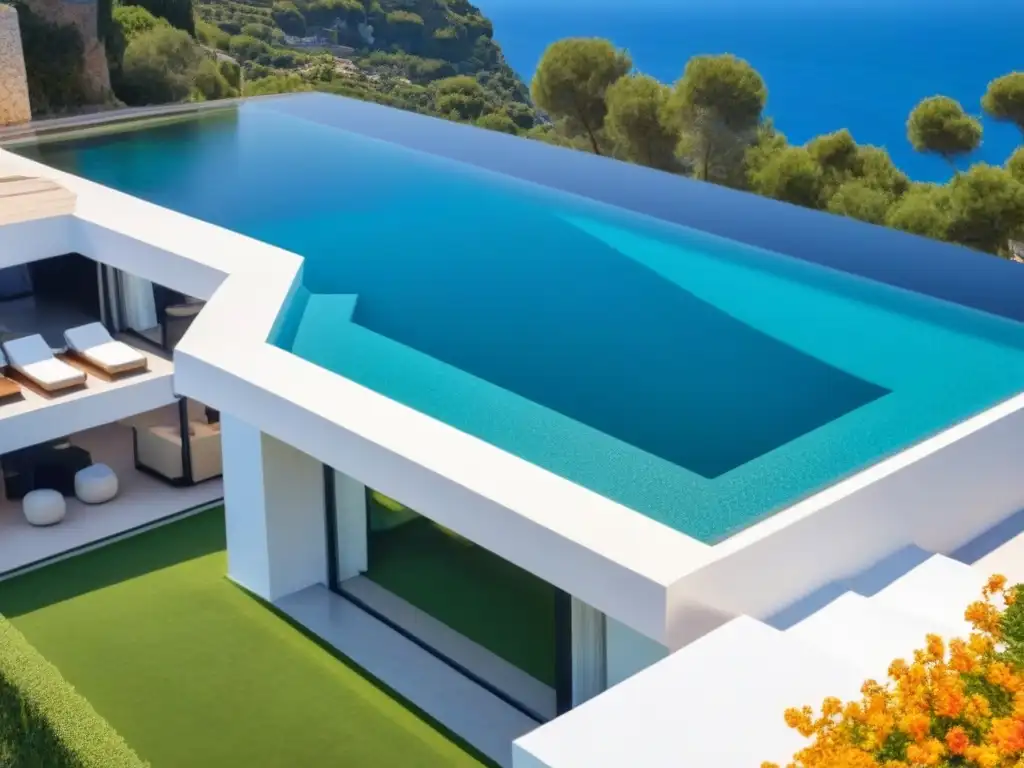 Villa de lujo en España: arquitectura moderna y vistas al mar Exclusiva villa de lujo en España con vistas al mar Mediterráneo y elegante diseño arquitectónico