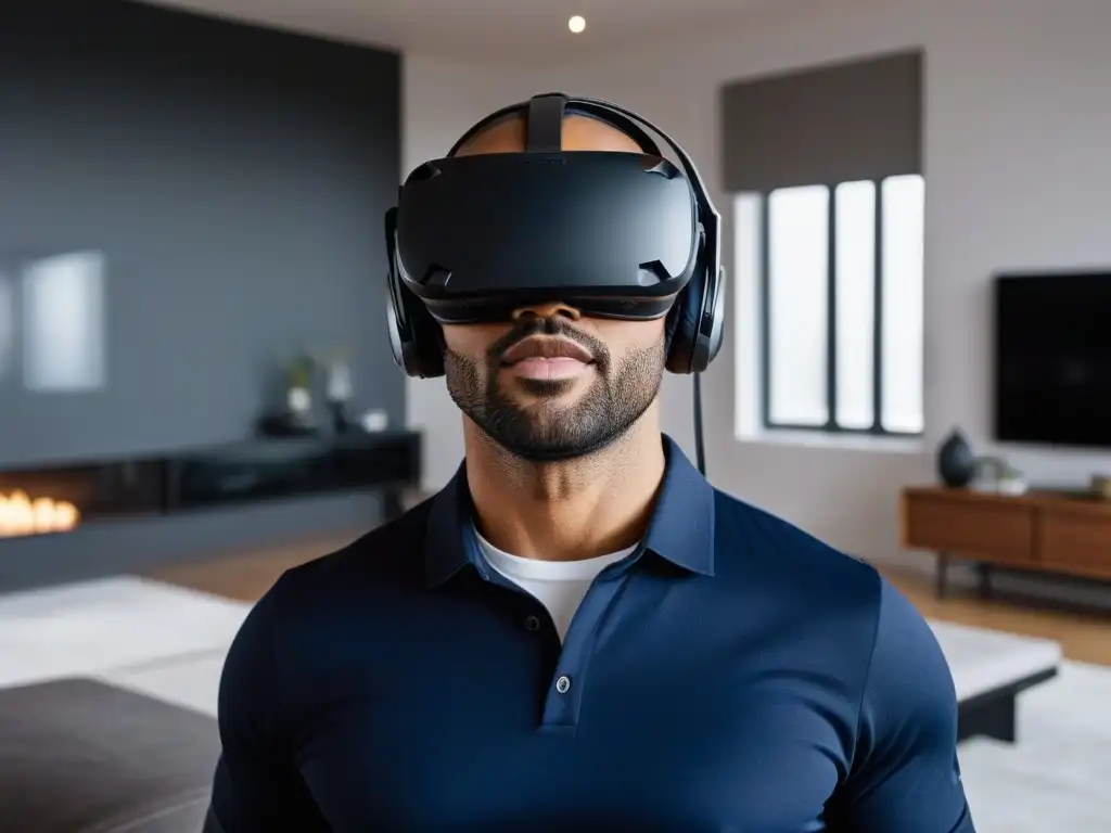 Realidad virtual de lujo: experiencia inmersiva en casa de ensueño Experiencia inmersiva de Realidad Virtual Compra Viviendas Distancia en lujoso entorno virtual