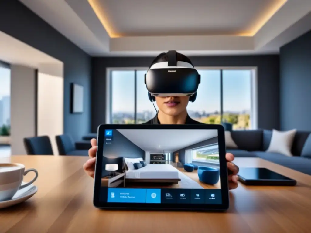 Realidad virtual en bienes raíces de lujo 'Experiencia inmersiva con realidad virtual en visitas inmobiliarias'