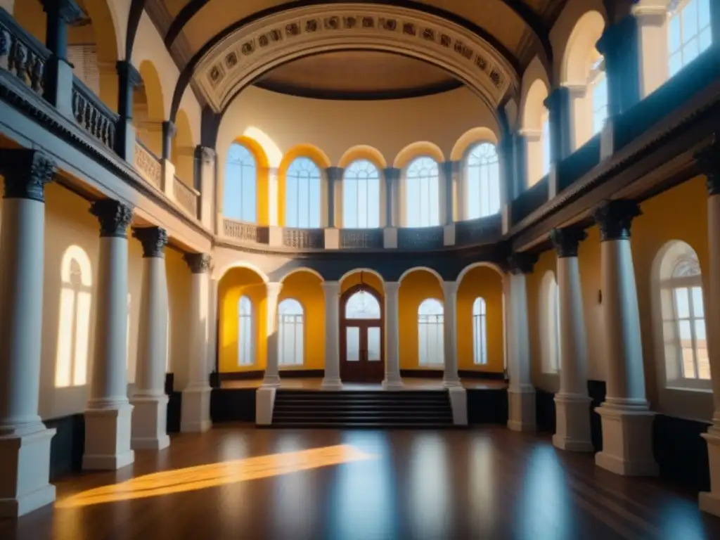 Restauración arquitectónica: elegancia histórica al detalle Expertos y arquitectos colaboran en la restauración de un majestuoso edificio histórico, iluminado por el sol