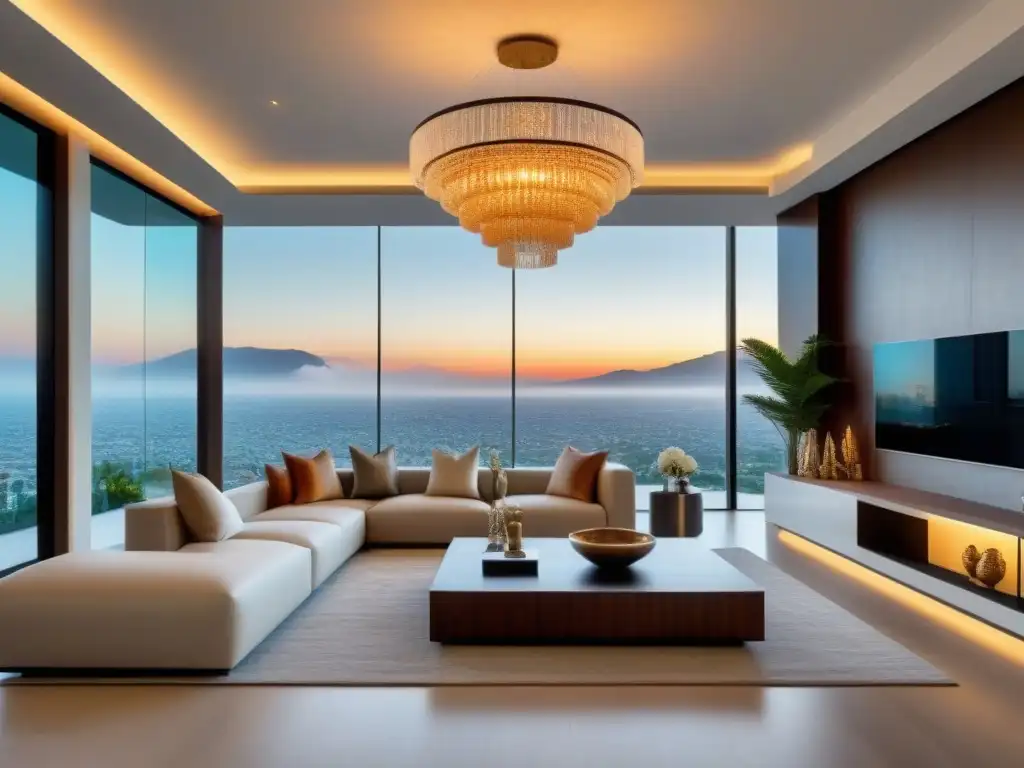 Salón de lujo en propiedad de México: diseño contemporáneo y elegante Exquisito salón de lujo en propiedad de México, tendencias diseño interior propiedades México