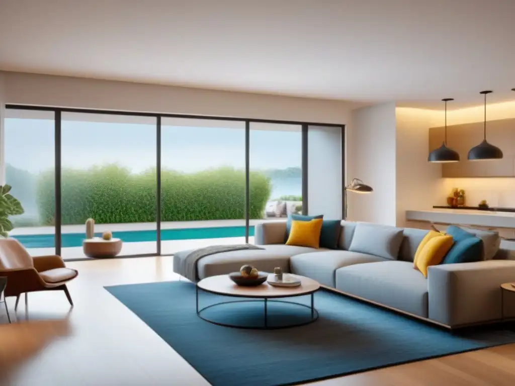 Hogar sostenible para familia multigeneracional Una familia multigeneracional vive bajo un mismo techo en una casa sostenible y contemporánea, reflejando las tendencias en el mercado inmobiliario