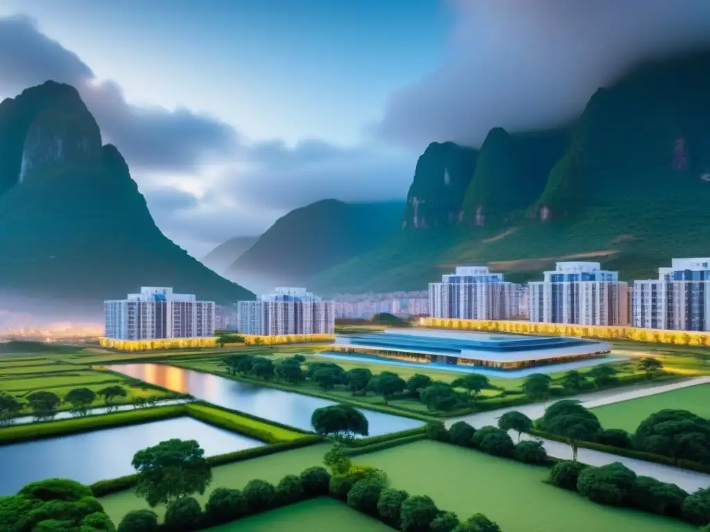 Plan arquitectónico futurista en Venezuela Futuro diseño residencial en Venezuela con detalles innovadores, integración tecnológica y elementos sostenibles