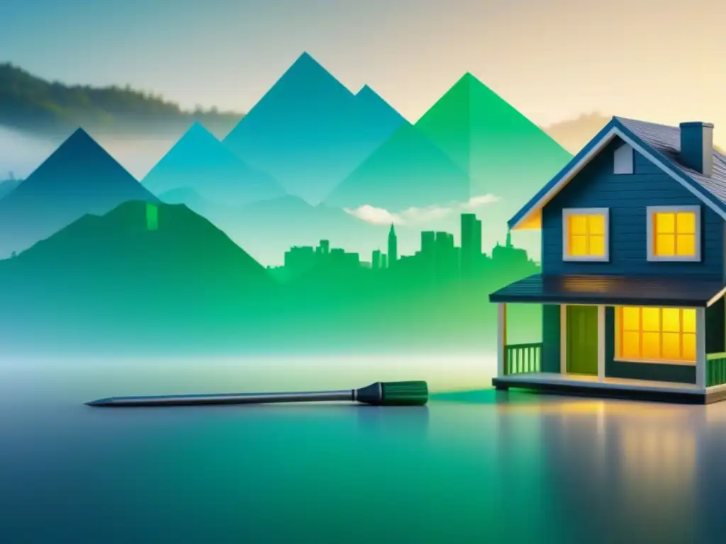 Inversión inmobiliaria vs Comparación gráfica entre propiedad física e invertir en REITs desde casa, mostrando conveniencia y diversidad