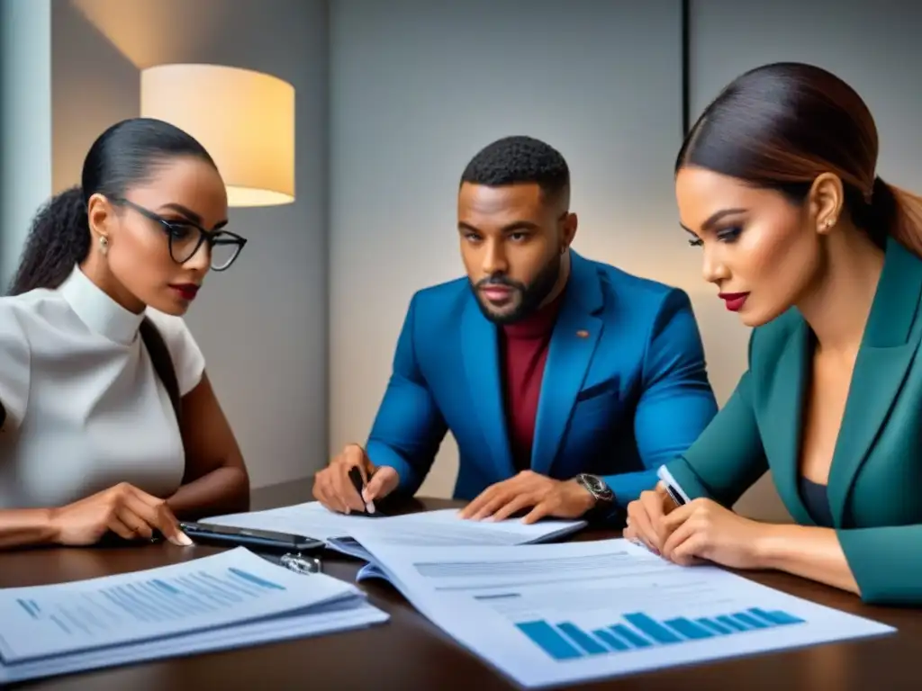 Un grupo diverso de profesionales colabora en estrategias para el manejo eficiente de deuda hipotecaria