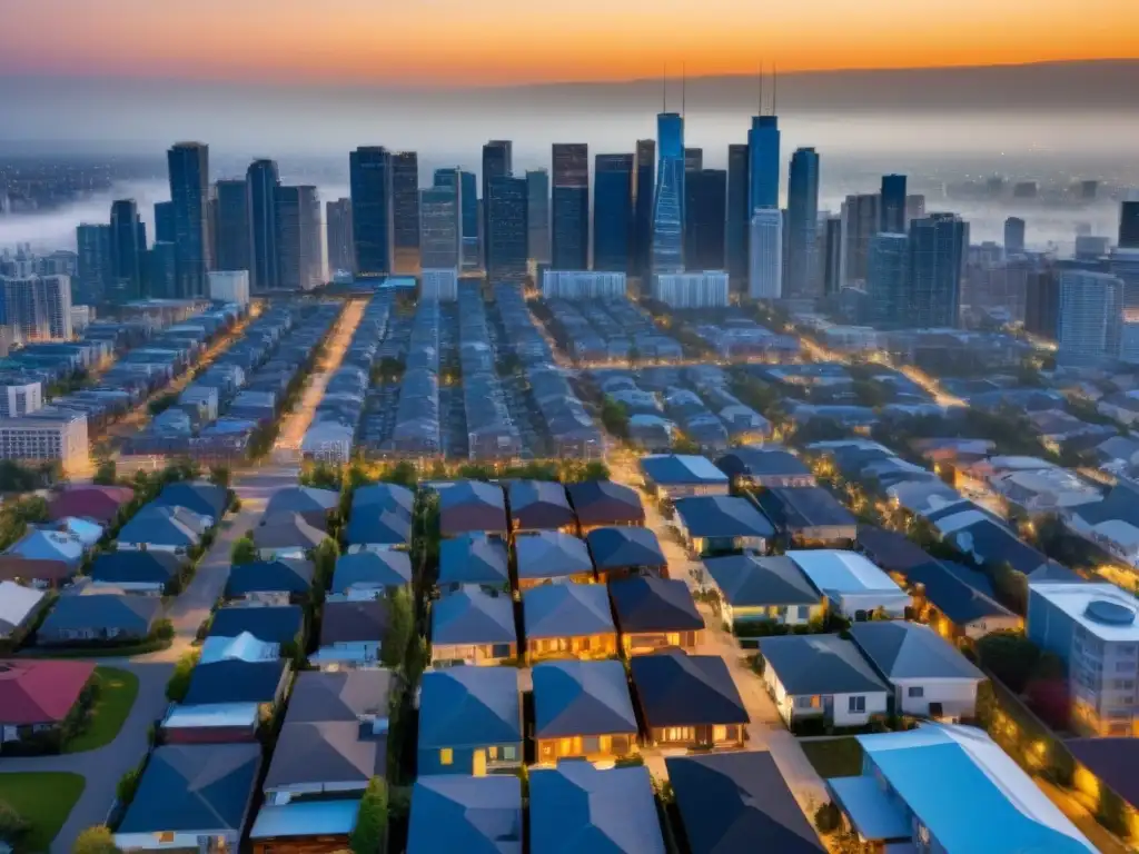 Contrastes urbanos: propiedades en ejecución hipotecaria La imagen muestra el impacto de la localización en el valor de propiedades en remate, contrastando barrios y economías