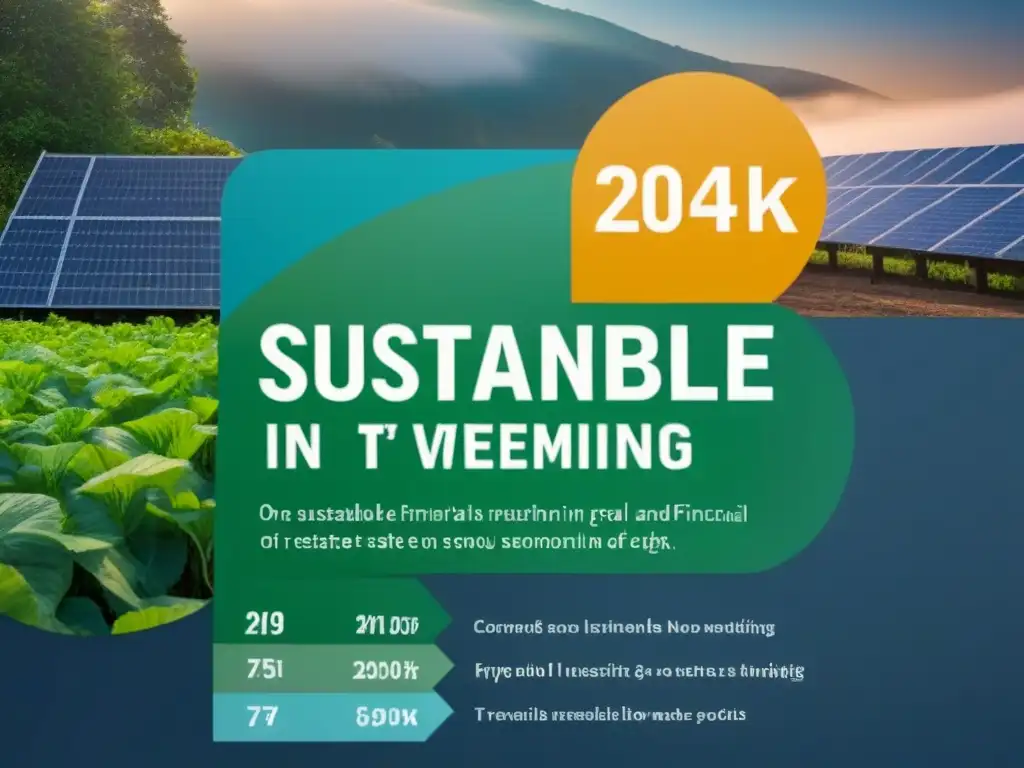 Inversión sustentable en bienes raíces: impacto financiero y ambiental Impactante infografía sobre las inversiones sostenibles en el mercado inmobiliario
