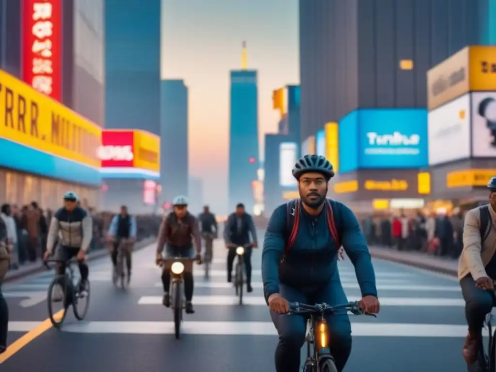 Vida urbana: diversidad y energía al atardecer Importancia del transporte en la experiencia cultural de la vida urbana nocturna