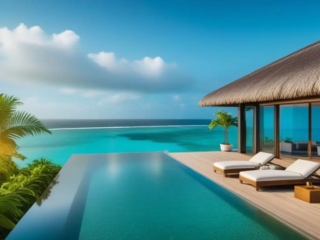 Propiedad de lujo frente al mar en Jamaica: diseño moderno con vistas al mar Caribe Increíble propiedad frente a la playa en Jamaica con piscina infinity y jardines tropicales