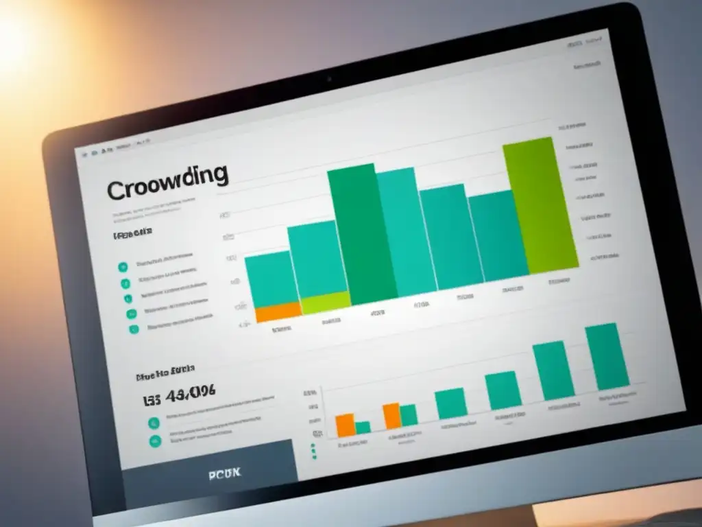 Informe financiero: Análisis detallado de crowdfunding inmobiliario Una infografía detallada y moderna sobre herramientas de análisis financiero crowdfunding inmobiliario con gráficos y estadísticas