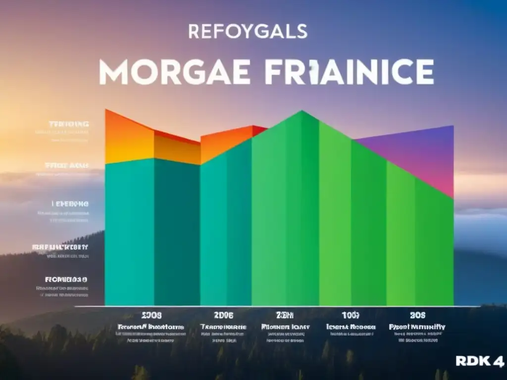 Comparativa refinanciamiento hipotecario: ahorra y elige sabiamente Una infografía detallada y moderna que compara opciones de refinanciamiento en términos de hipoteca, con gráficos y colores claros
