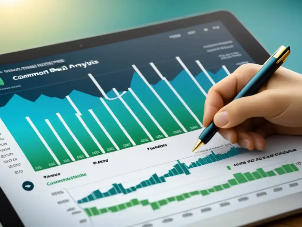 Infografía: Errores financieros inmobiliarios y soluciones Una infografía moderna muestra errores comunes en análisis financiero de bienes raíces y sus soluciones