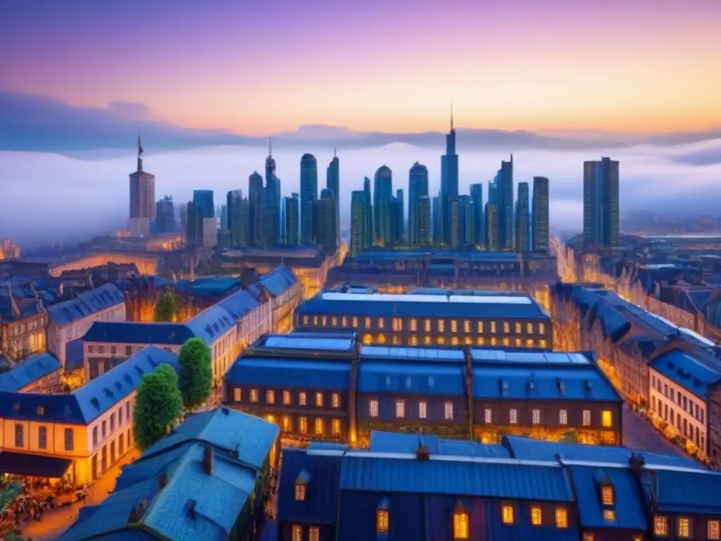 Transformación urbana: fusión histórica y moderna Transformación innovadora de propiedades en zonas históricas, armonía entre pasado y futuro en la ciudad