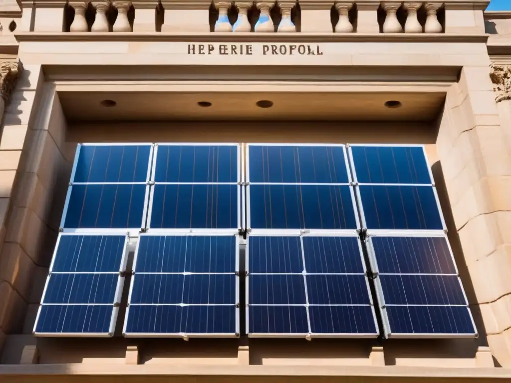 Panel solar integrado en monumento histórico La integración de energía solar en monumentos históricos: fusión perfecta entre lo antiguo y lo moderno