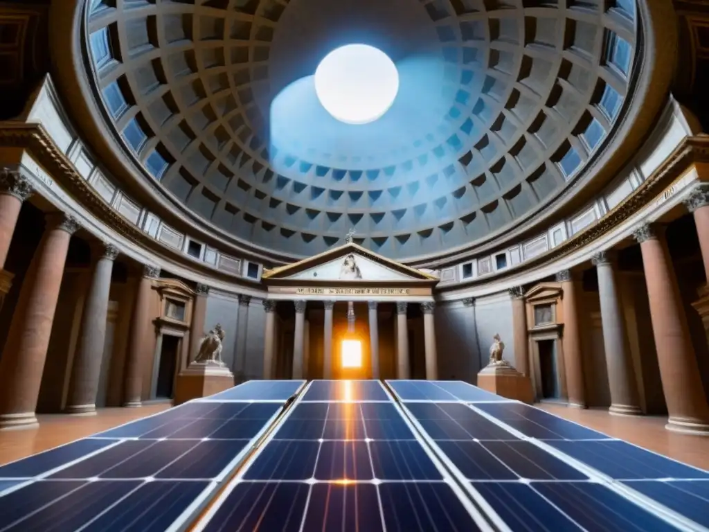 Pantheon en Roma: fusión histórica y solar moderno La integración de energía solar en monumentos históricos: fusión perfecta entre pasado y futuro