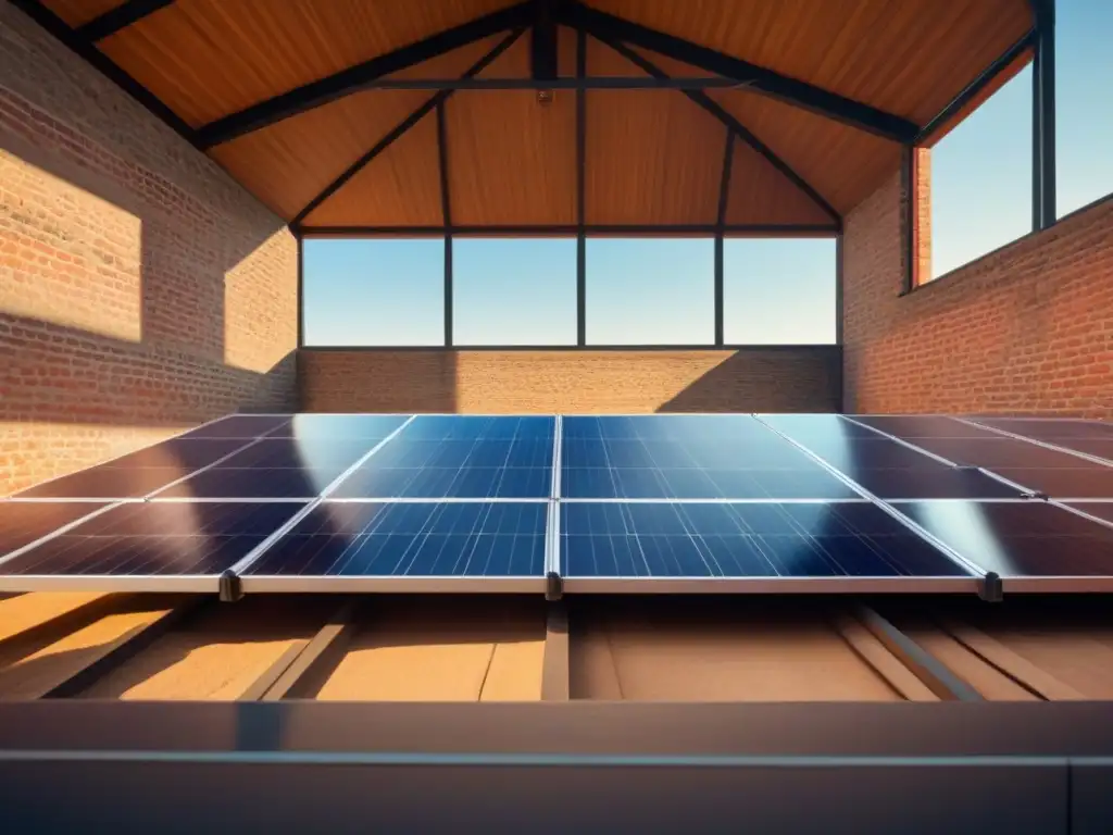 Renovación histórica: paneles solares fusionan tecnología y arquitectura Integración de energías renovables efectiva: Solar moderno en edificio histórico, fusión perfecta entre tradición y tecnología solar