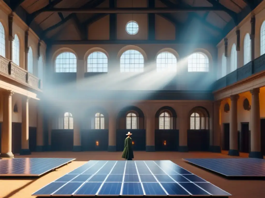 Renovación histórica: Paneles solares fusionan pasado y futuro Integración de energías renovables efectiva: solar moderno en edificio histórico