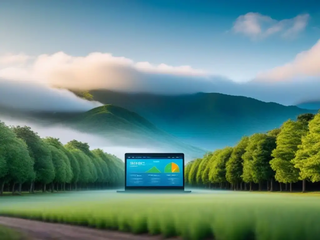 Inversión inmobiliaria online: oportunidades de crecimiento y transparencia Interfaz digital moderna para construir portafolio inmobiliario online con gráficos interactivos y datos financieros