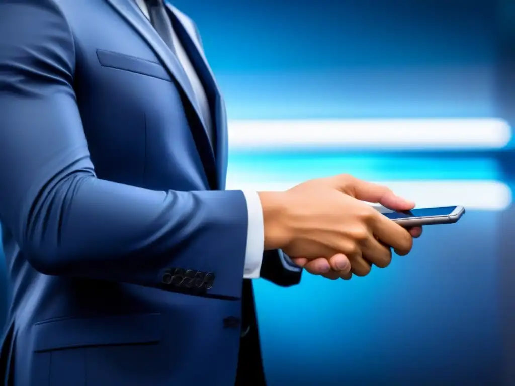 Transacción inmobiliaria segura con tecnología avanzada Interfaz futurista para contratos arras inmobiliarios seguridad