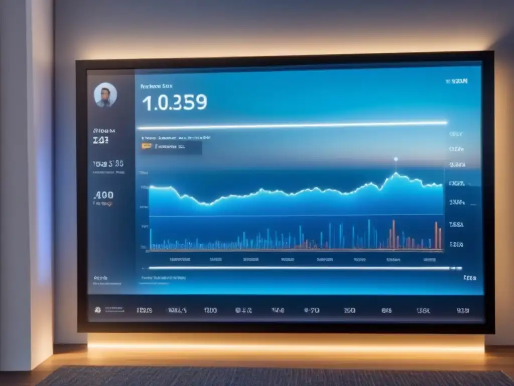 Plataforma inmobiliaria del futuro: interfaz ultra detallada e innovadora Interfaz futurista de plataforma inmobiliaria con herramientas valoración propiedades tiempo real en tonos azules y metálicos