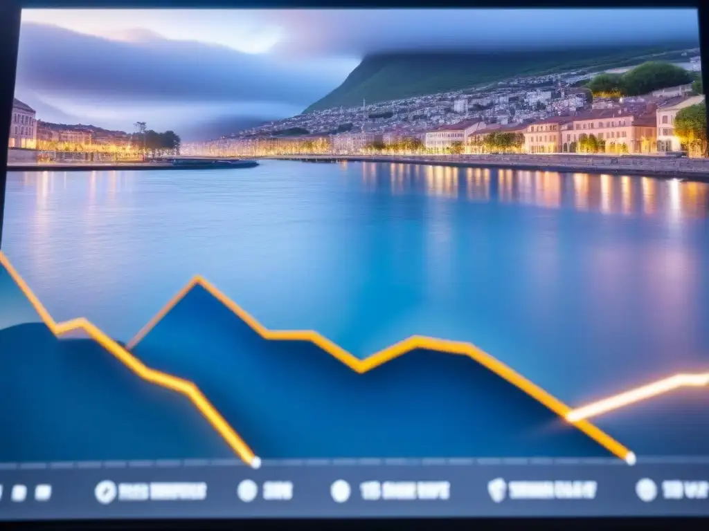 Herramienta de valoración inmobiliaria: interfaz moderna en 8k Interfaz moderna de herramientas valoración propiedades tiempo real en pantalla de alta resolución