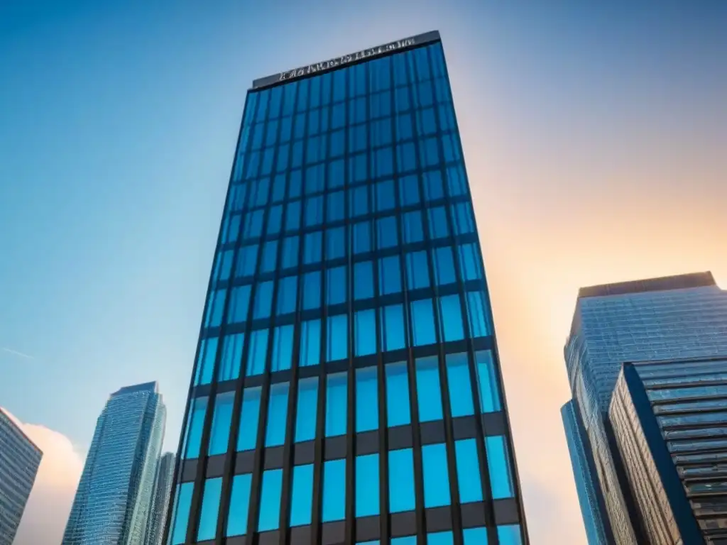 Edificio de oficinas moderno y lujoso en la ciudad Inversión en bienes raíces diversificada: Edificio moderno de oficinas de lujo con vistas a la ciudad