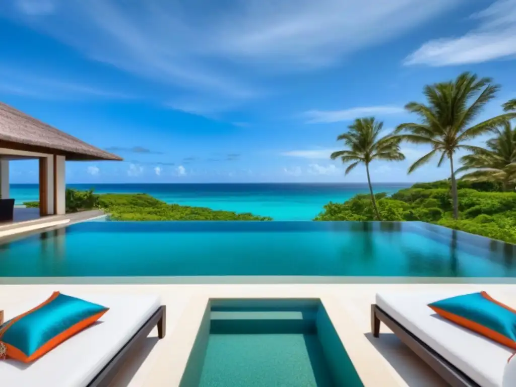 Villa de lujo frente al mar en República Dominicana: diseño moderno con vistas al mar Inversión inmobiliaria en República Dominicana para extranjeros: lujosa villa frente al mar con diseño moderno y vistas panorámicas al Caribe