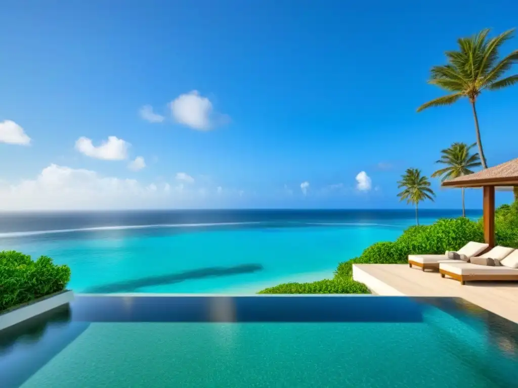 Villa de lujo en la playa: inversión exclusiva en la República Dominicana Inversión inmobiliaria en República Dominicana para extranjeros: lujosa villa frente al mar con diseño moderno y piscina infinita
