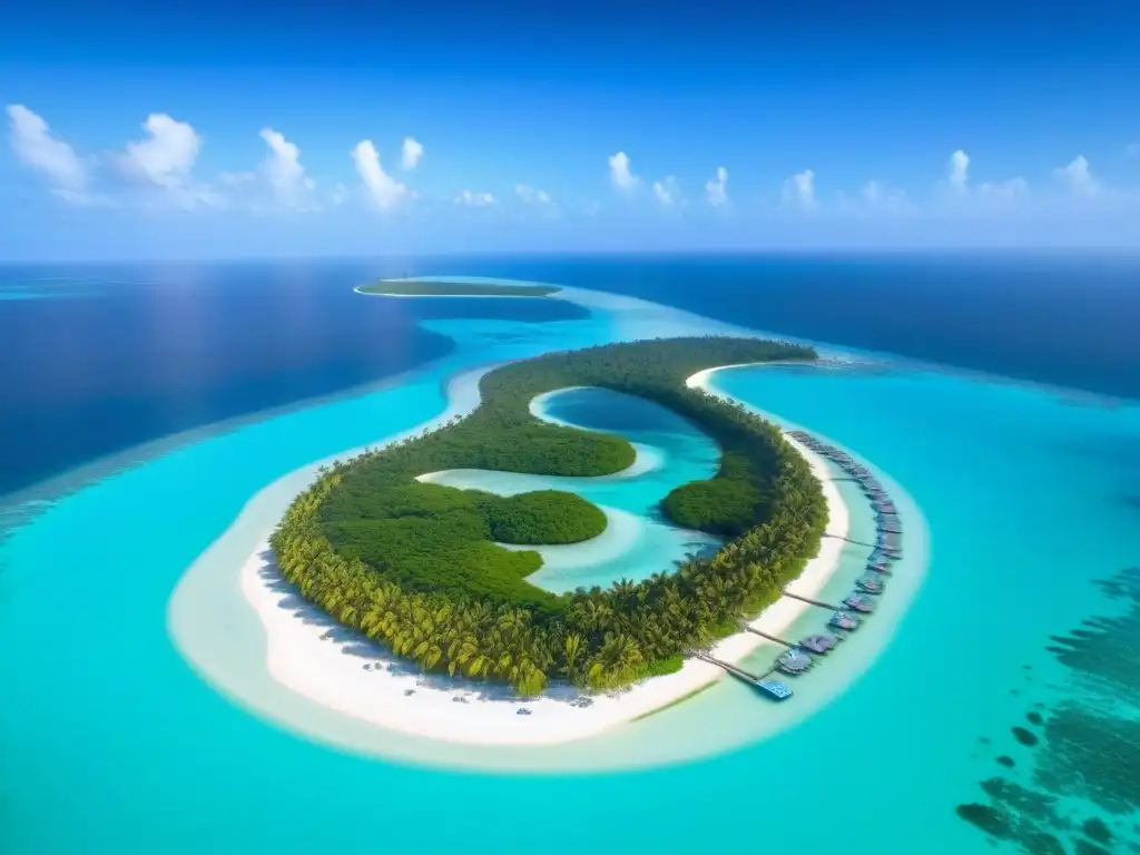 Inversiones inmobiliarias exclusivas en Ambergris Caye, Belice Inversión inmobiliaria Belice internacional: Vista aérea de Ambergris Caye, aguas turquesas y propiedades de lujo