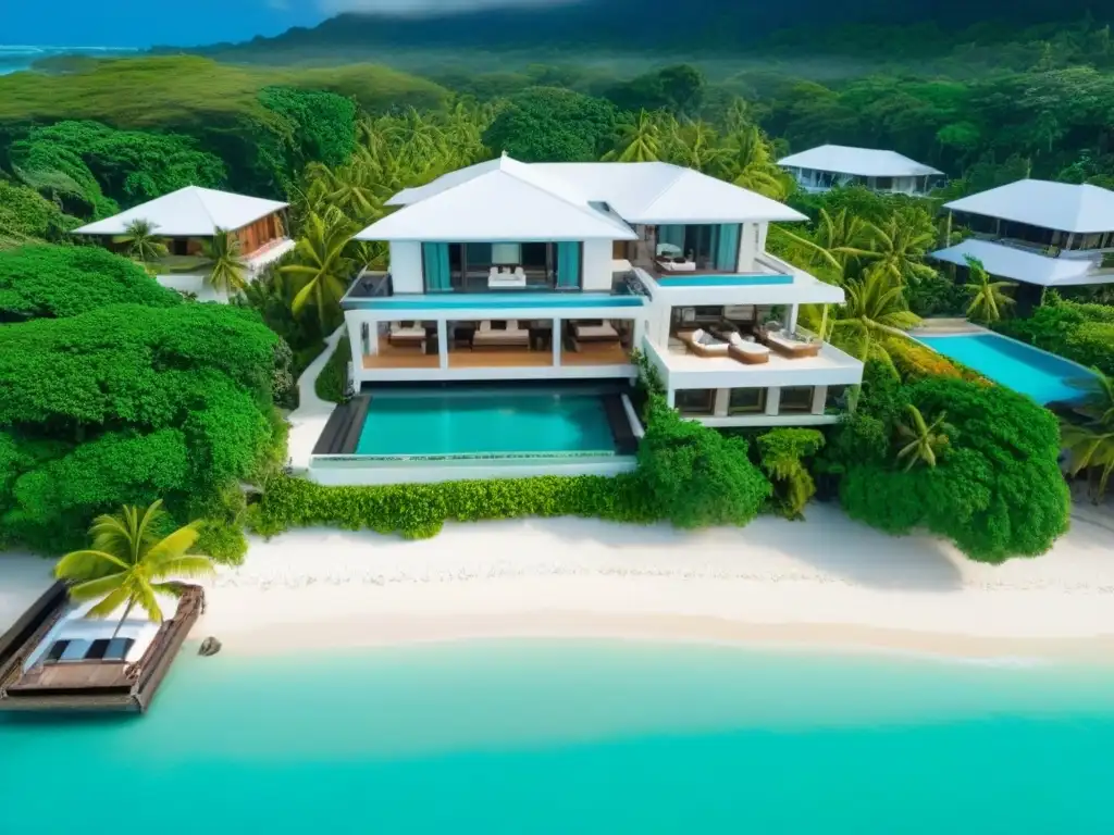 Propiedad de lujo en Trinidad y Tobago: exclusividad caribeña Inversión inmobiliaria en Trinidad y Tobago: Exclusiva villa en playa de aguas turquesa, arena blanca y vegetación tropical