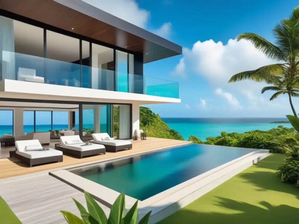 Villa de lujo frente al mar en Trinidad y Tobago Inversión inmobiliaria en Trinidad y Tobago: Villa de lujo frente al mar en el Caribe con diseño moderno y piscina infinita privada