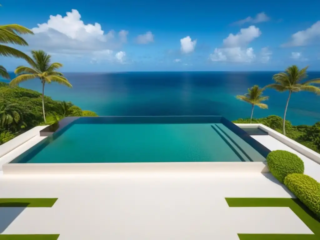 Propiedad de lujo frente al mar en el Caribe: ¡Inversión irresistible! Inversiones inmobiliarias Caribe 2030: propiedad de lujo con piscina infinita y vista al mar en el Caribe
