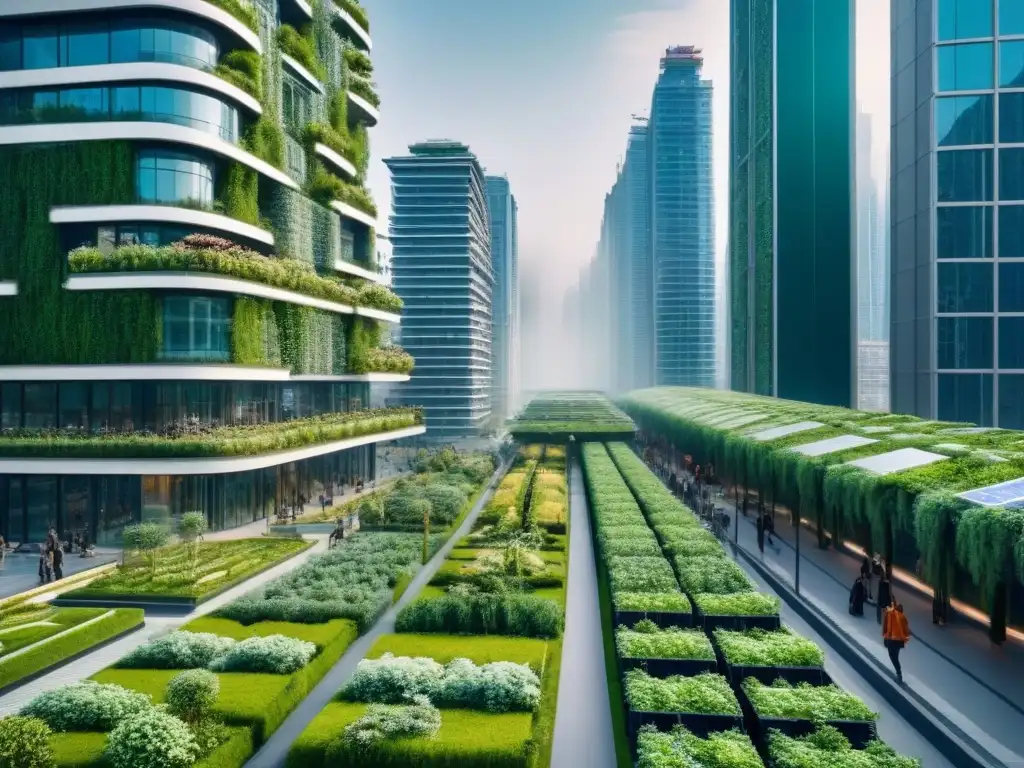 Inversiones sostenibles en infraestructura verde: Una ciudad integrada con naturaleza y tecnología ecofriendly