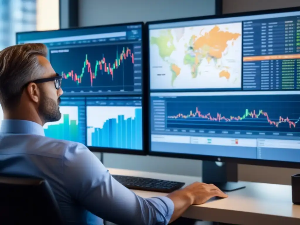 Inversores inmobiliarios analizan mercado en oficina moderna Inversores inmobiliarios analizando estrategias de salida en una oficina moderna y profesional