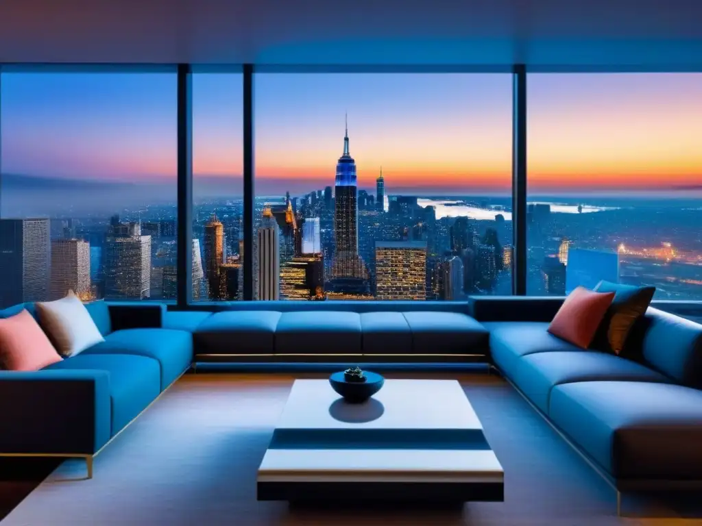 Lujo en un ático moderno con vista a la ciudad y diseño elegante, ideal para financiación propiedades alto valor legal