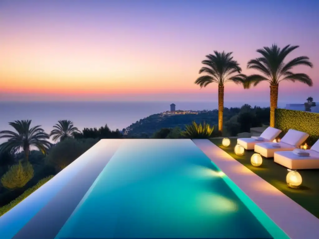 Villa de lujo con vistas al mar en Marbella, España Una lujosa villa moderna con vistas al mar Mediterráneo en Marbella, España, en uno de los barrios más exclusivos