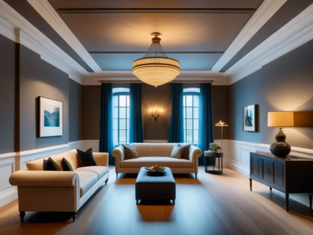 Armonía entre tradición y modernidad: Restauración de interiores históricos Un majestuoso interior histórico restaurado con una fusión perfecta de arquitectura tradicional y elementos de diseño moderno