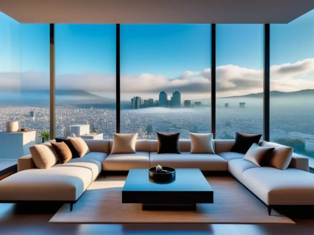 Penthouse de lujo en CDMX: sofisticación y opulencia Majestuoso penthouse moderno en la Ciudad de México, con diseño lujoso y elegante