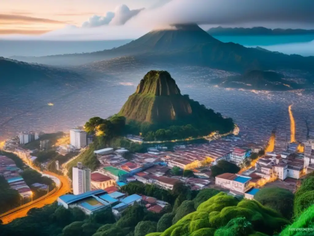 Vibrante Guatemala: Ciudad moderna entre naturaleza Invertir en el mercado inmobiliario de Guatemala: una ciudad bulliciosa con modernos rascacielos y exuberante vegetación