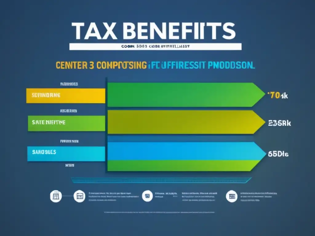 Comparativa moderna de beneficios fiscales en hipotecas Una moderna infografía comparando beneficios fiscales de productos hipotecarios, con diseño elegante en azul, verde y dorado
