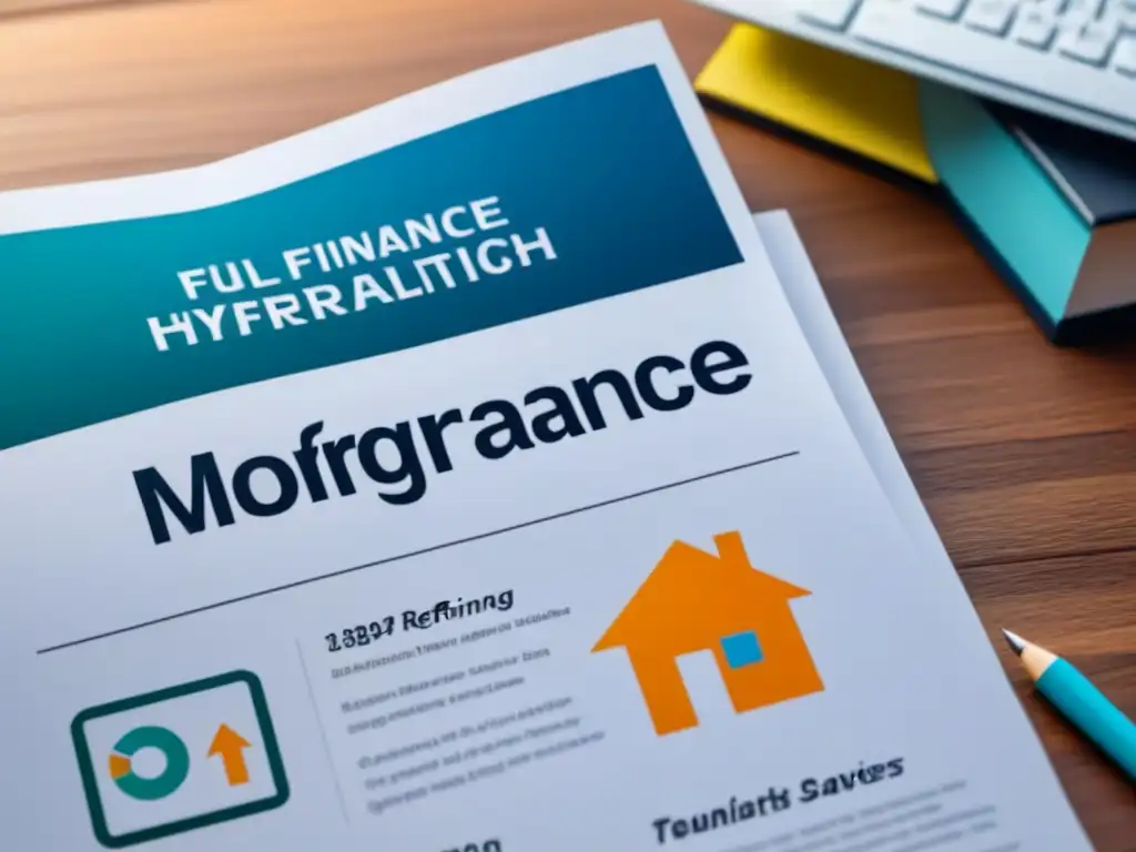Infografía refinanciamiento hipotecario paso a paso Infografía moderna y elegante sobre consejos refinanciamiento hipoteca inmobiliaria