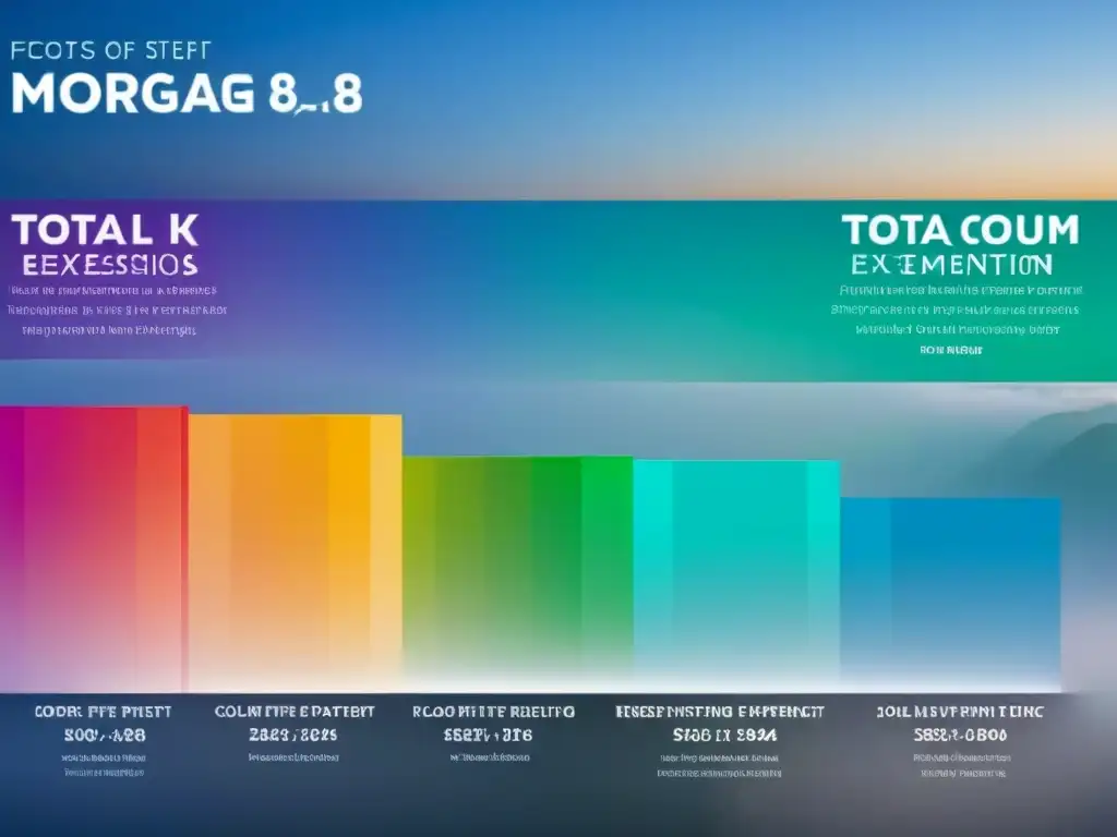 Infografía: Comparación extensiones de plazo de hipoteca Infografía moderna comparando extensiones plazo hipotecas y deuda total