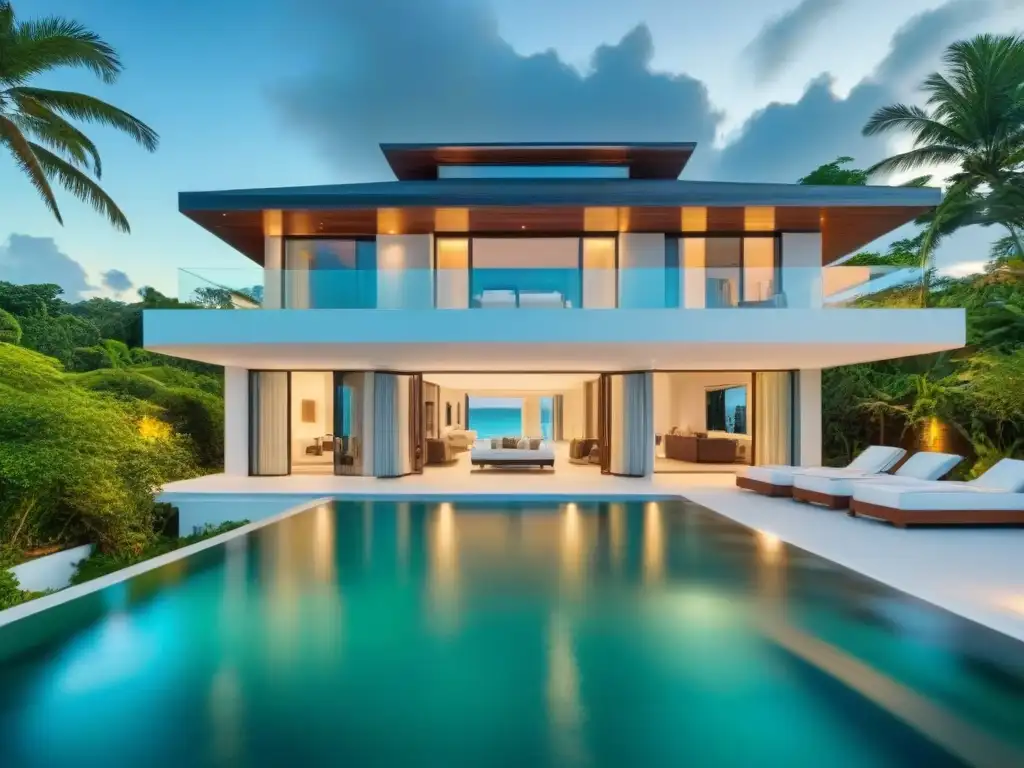 Villa de lujo en Jamaica: diseño moderno y vistas al mar Moderna villa de lujo frente al mar en Jamaica con diseño contemporáneo y oportunidades de inversión en Jamaica